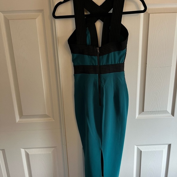 Revolve x Michael Costello Elaine midi dress in teal - Picture 5 of 7